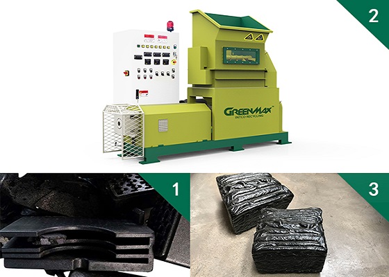 compacteur de recyclage de PPE à chaud greenmax